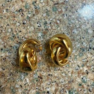 J. Crew Gold Knot Earrings